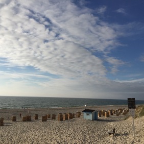 Das Strandkorbhäuschen am Strand von Wenningstedt